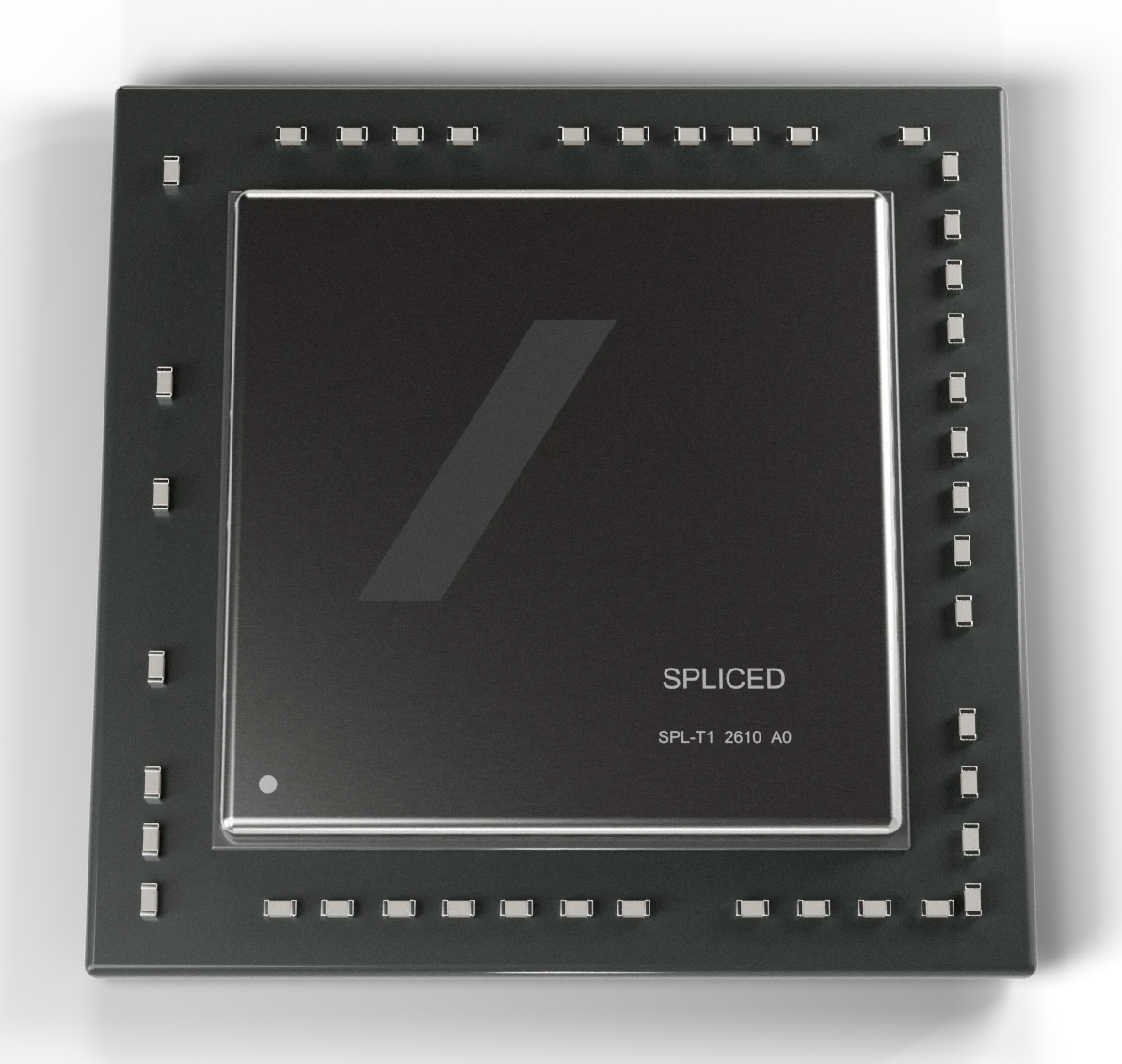 A processor package, top view